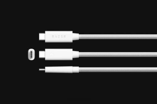Razer cable rayo 4 HP4J22 componente de computadora blanco