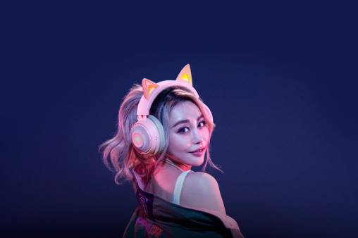 Razer gatito kraken HP4J104 creación de contenido cuarzo