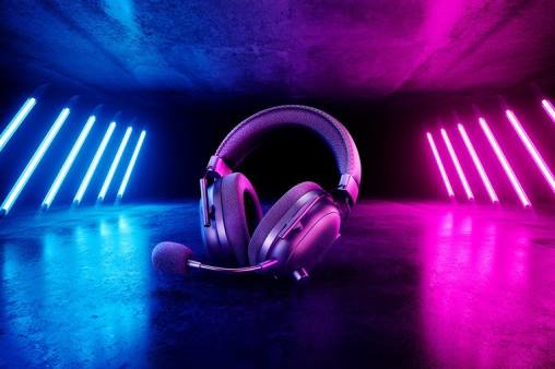 Razer tiburón negro v2 pro HP4J85 audio de juegos negro