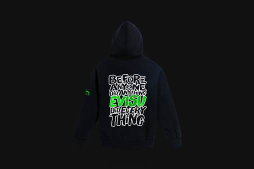 Razer sudadera con capucha de evisu godhead HP4J193 vestir un color